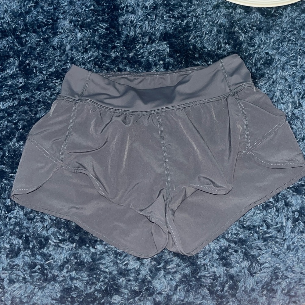 grey workout shorts